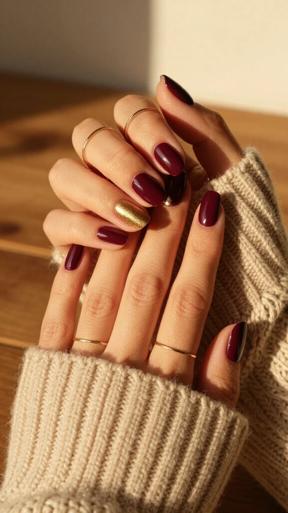Gilded Metallic Half-Moons