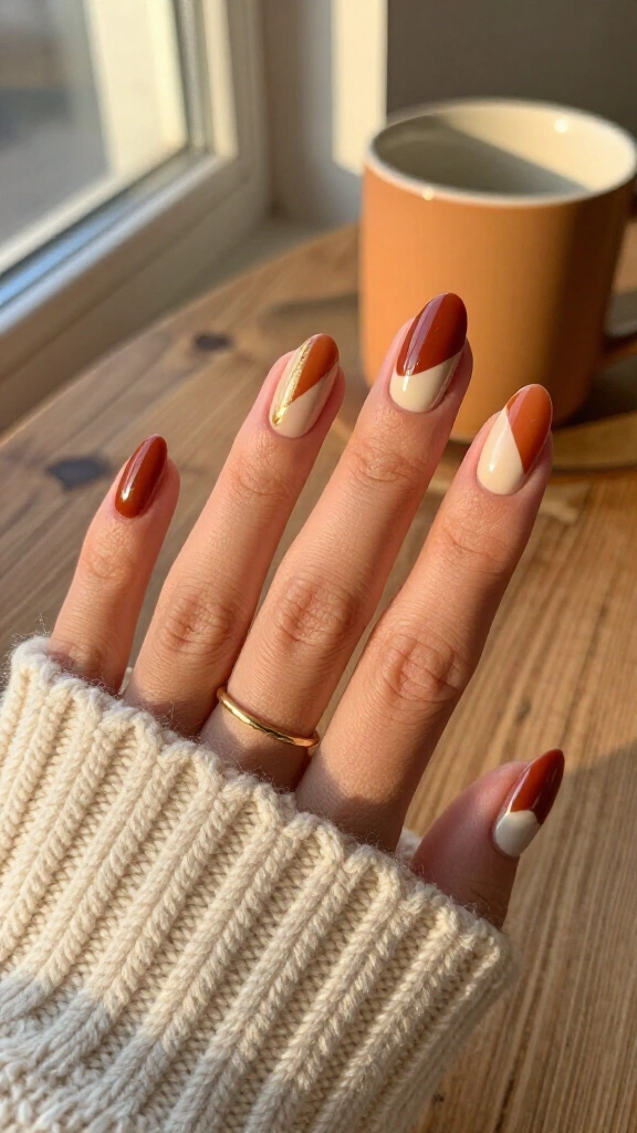 Rust & Terracotta Colorblock