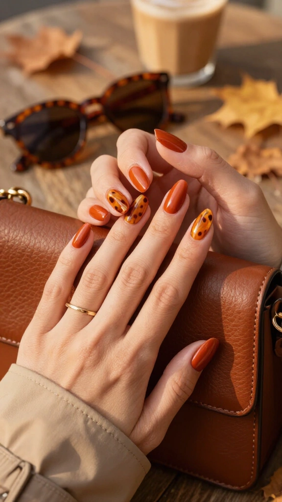 Matte Rust & Tortoiseshell Accents