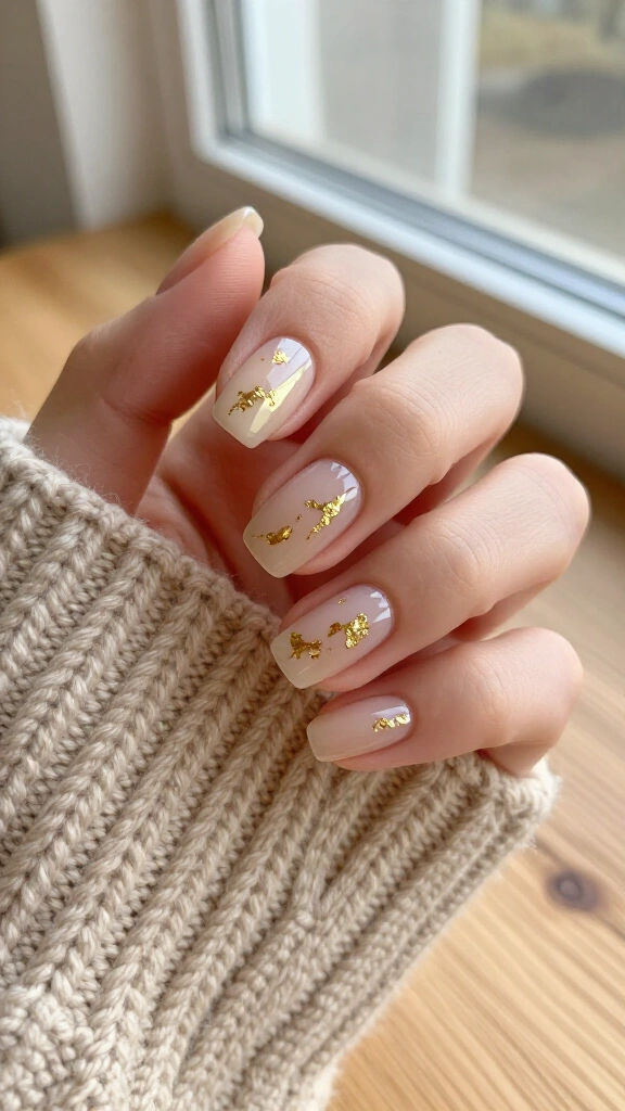 Milky Chai with Delicate Gold Leaf