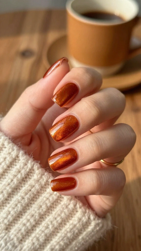 Burnt Copper Velvet / Cat-Eye