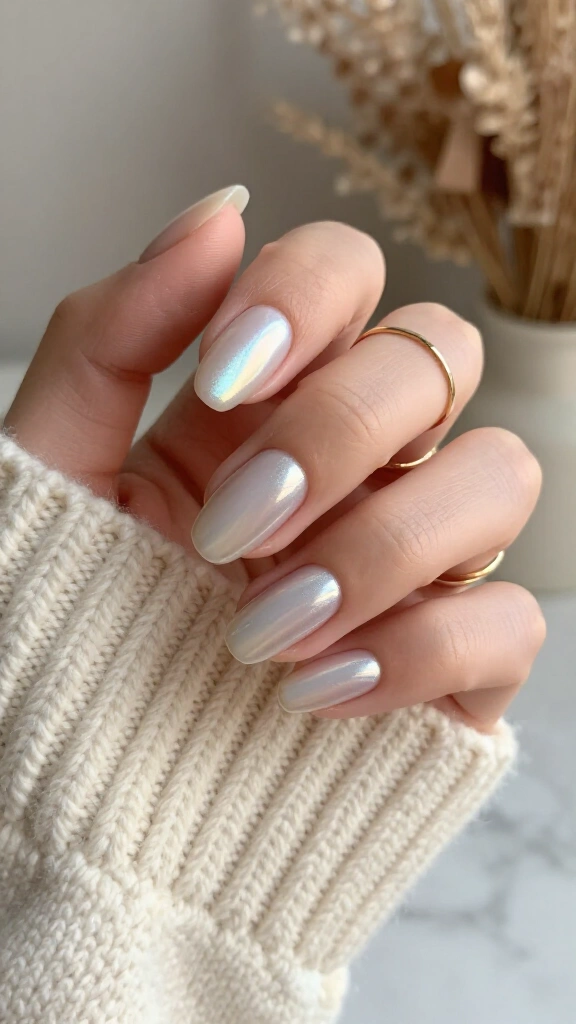 Chrome oyster shell shimmer