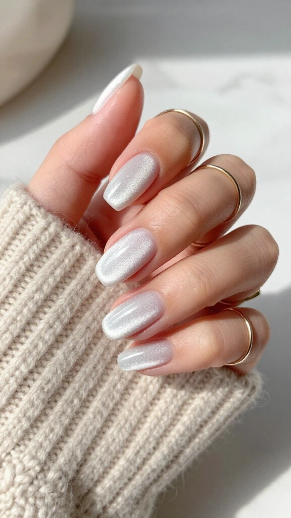 Frosted cashmere cat eye
