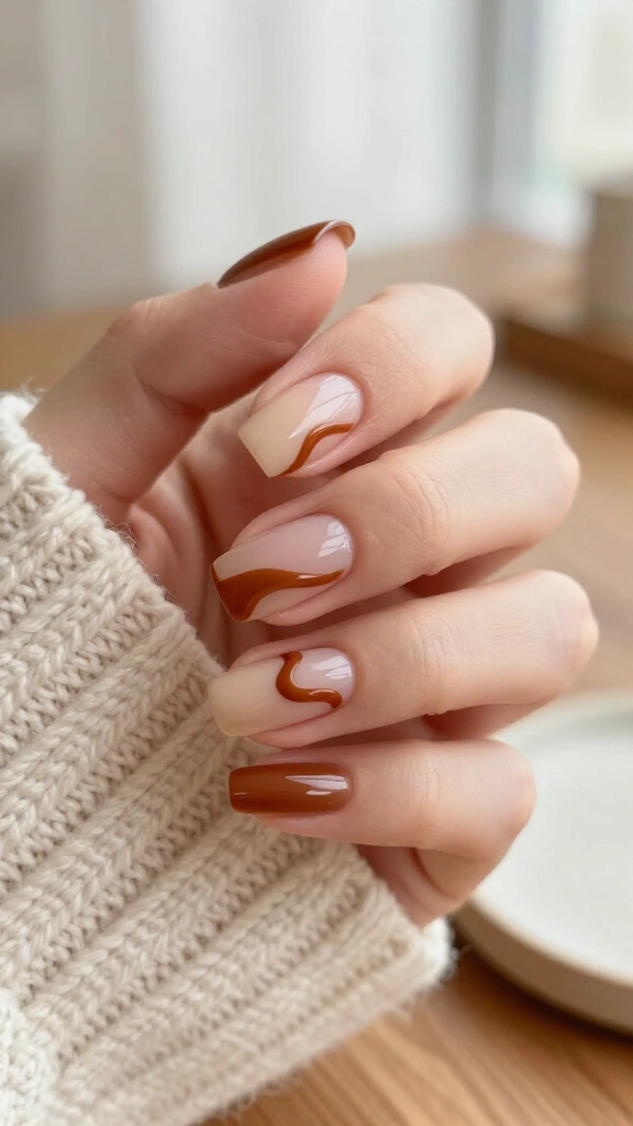 Cinnamon Swirl Negative Space