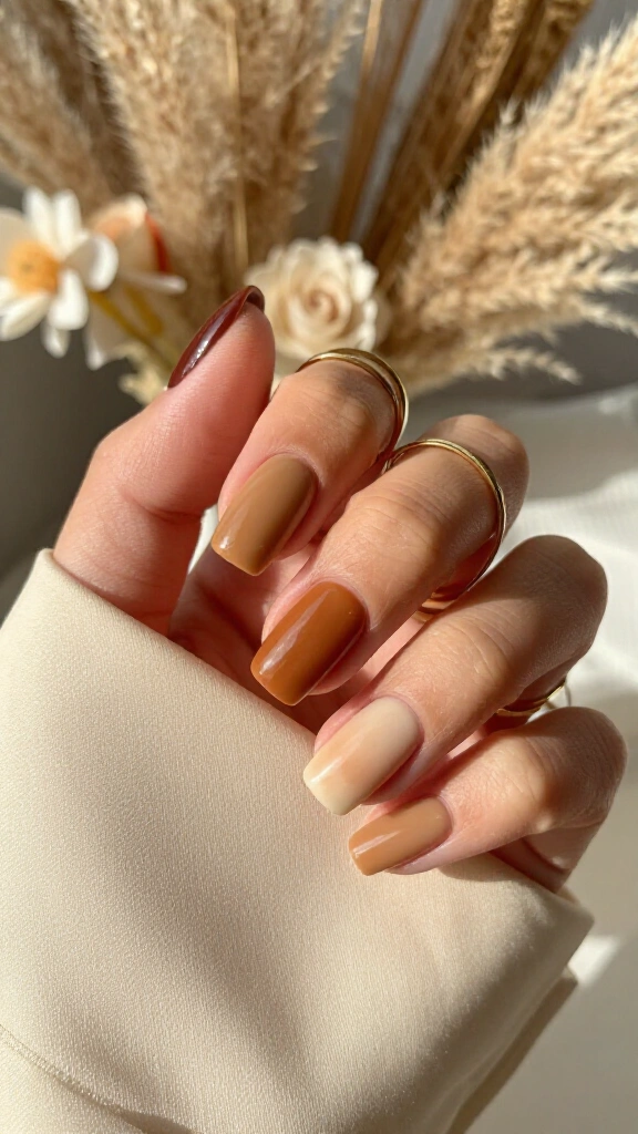 Warm Toffee Ombré Gradient