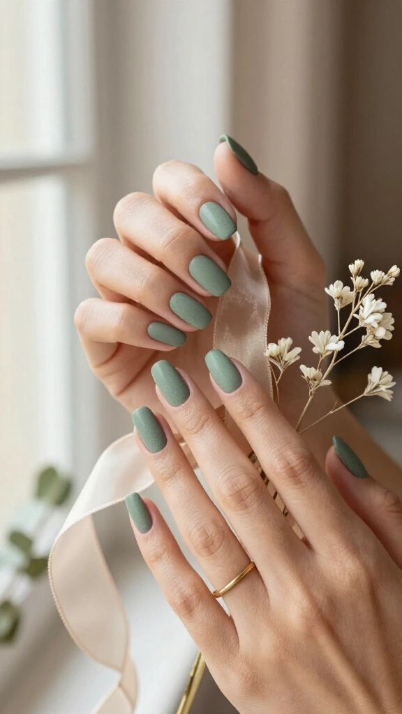 Velvety Matte Dusty Sage