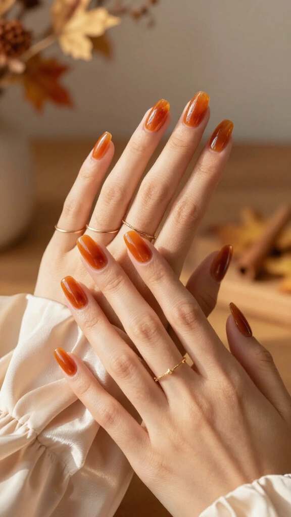 Spiced Cinnamon Jelly Nails