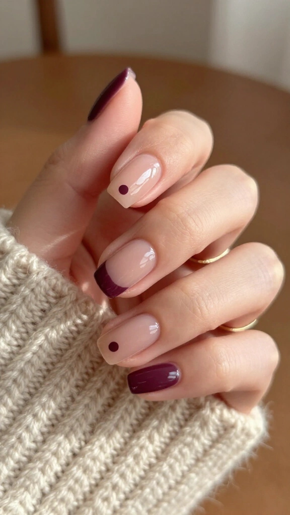 Moody Plum Floating Dot