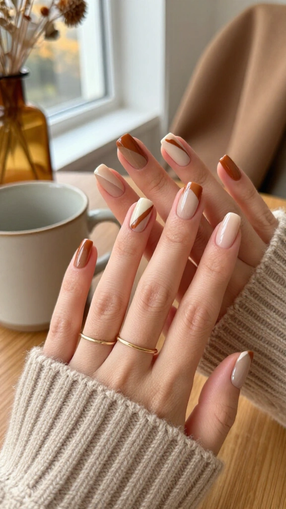 Camel Brown Asymmetric Corner