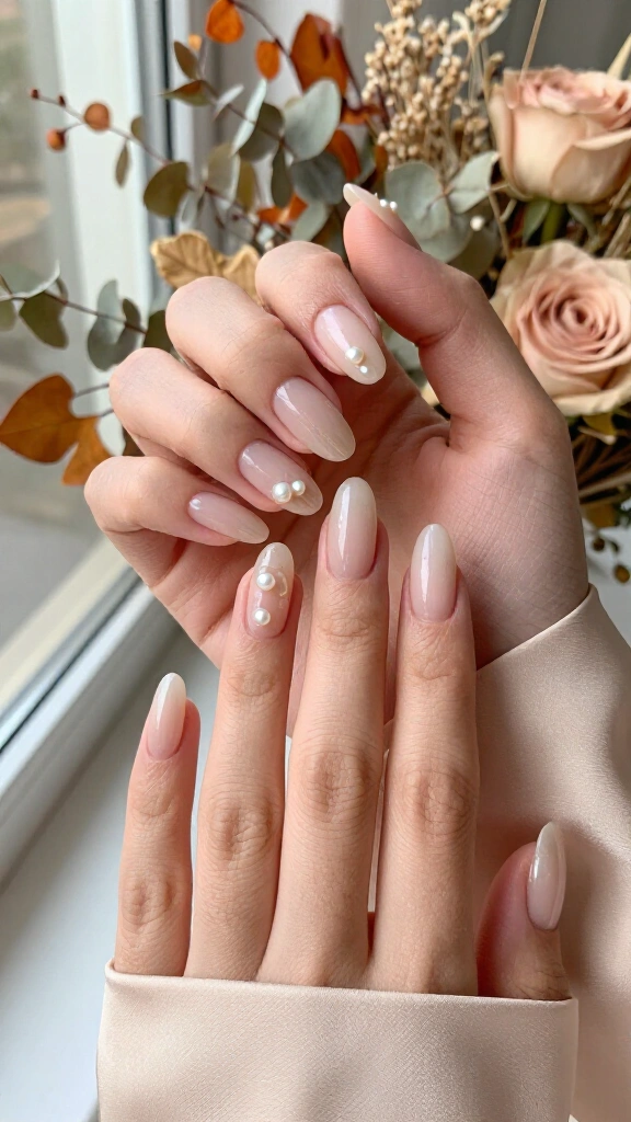 Pearl-Studded Minimalist Nude