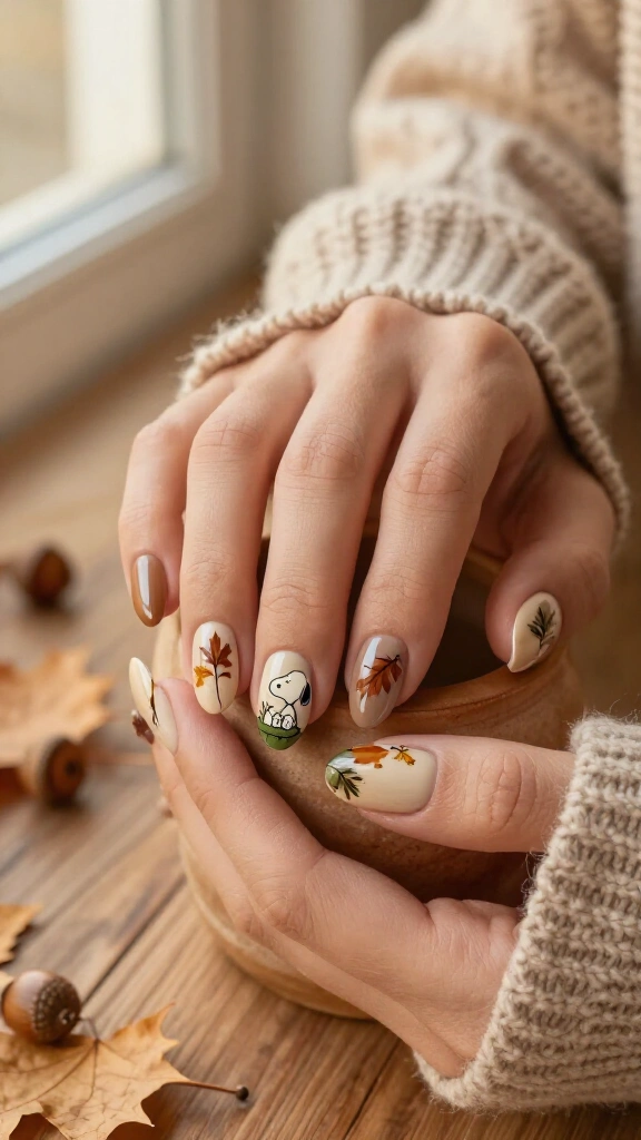Woodland Acorns & Napping Snoopy
