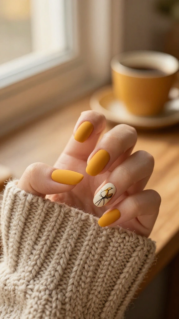 Warm Mustard Yellow & Woodstock Accent