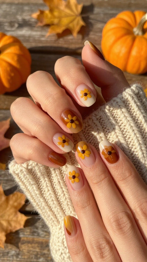 Mustard Yellow Micro Daisies
