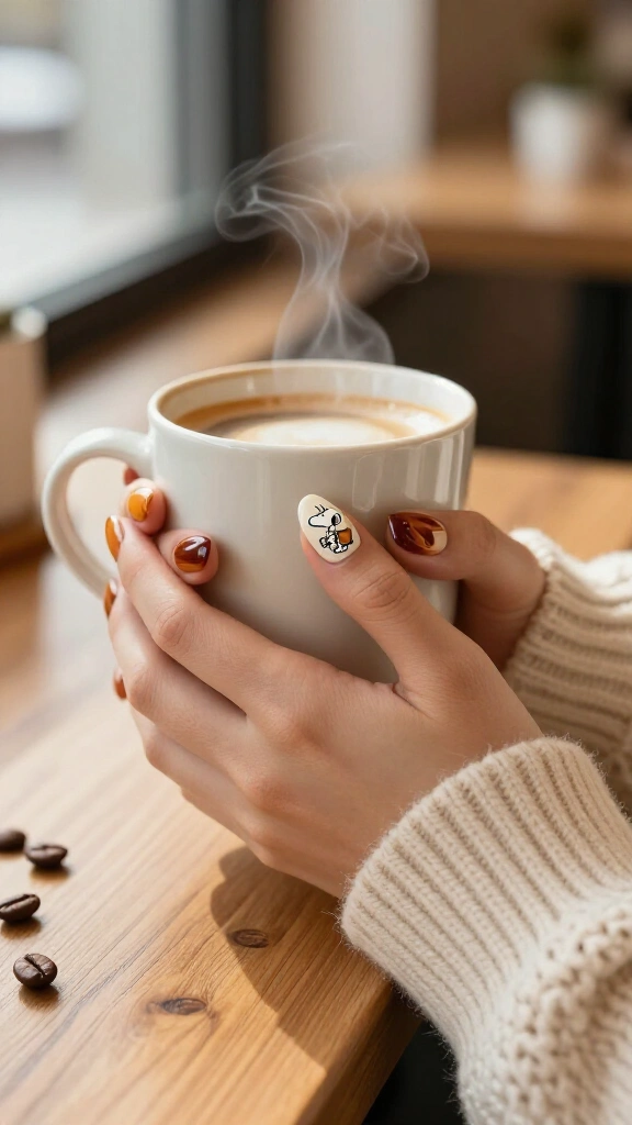 Coffee Break Snoopy & Cream Swirls