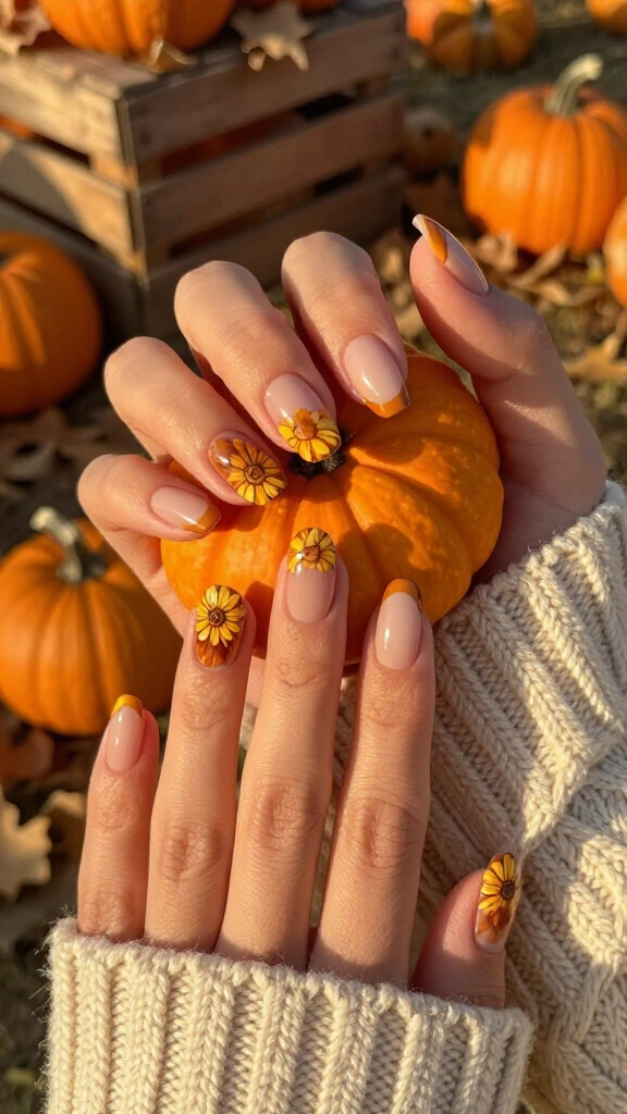 Golden Hour Sunflower Tips