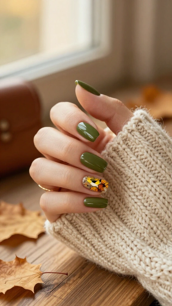 Olive Green & Woodstock’s Leaf Pile