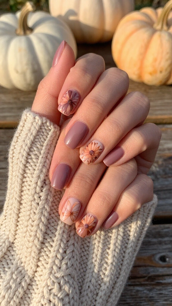 Dusty Rose Autumn Marigolds