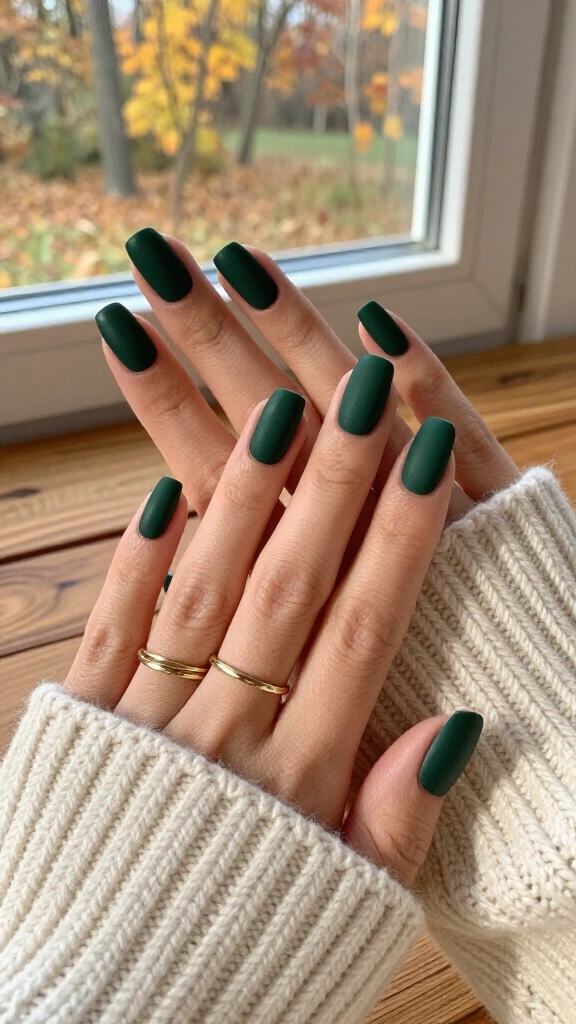 Velvet Matte Forest Green