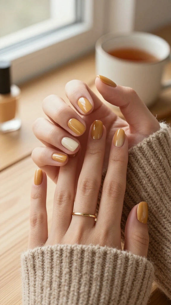 Warm Sand & Clear Topcoat