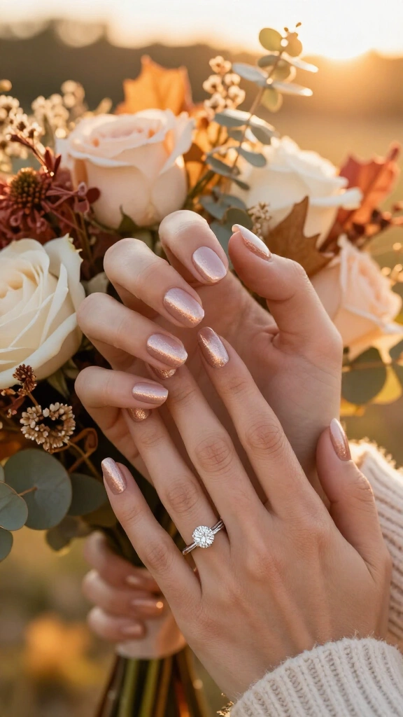 Frosted Rose Gold Accents