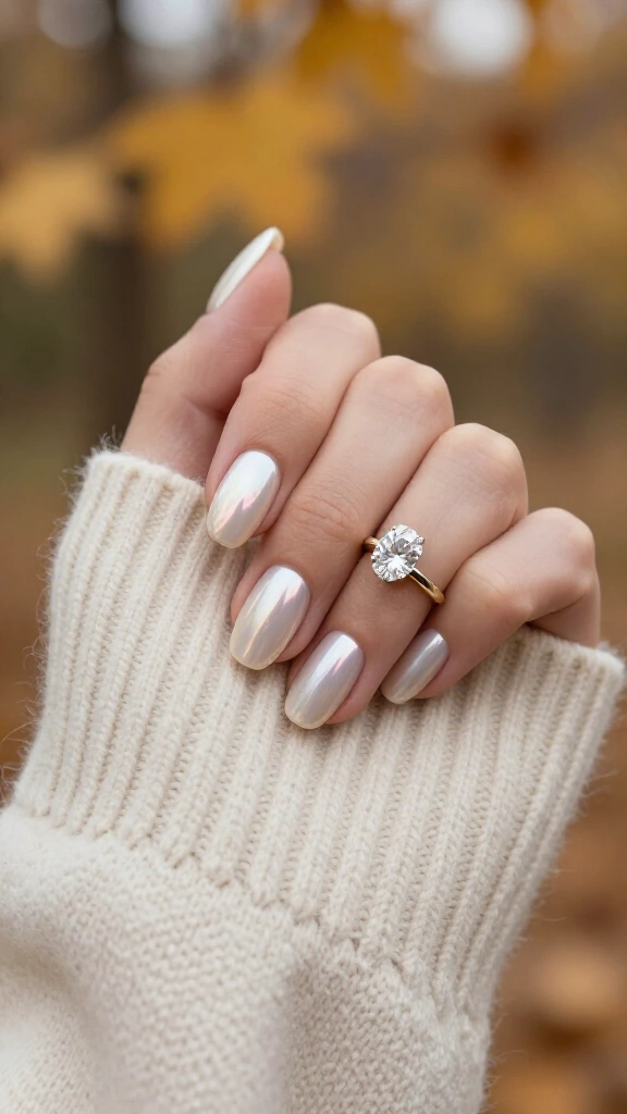 Pearlescent Oyster White