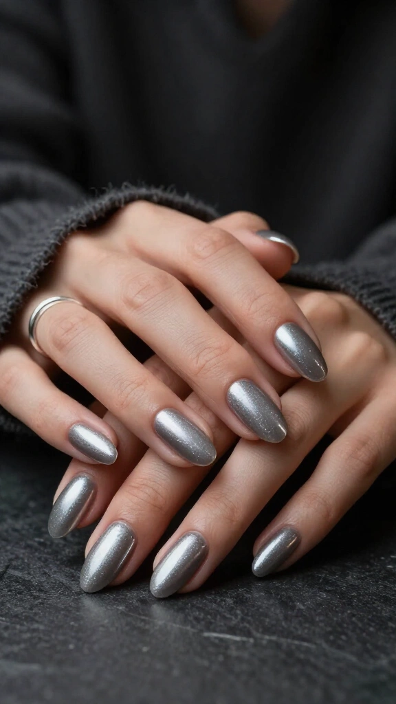 Shimmering Gunmetal Charcoal