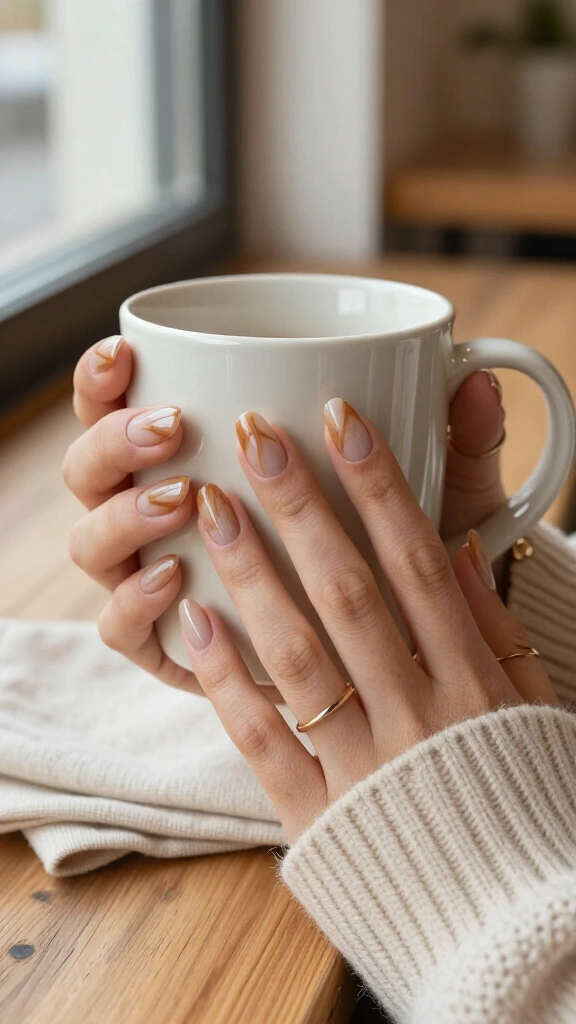 Sheer Chai Latte Swirls
