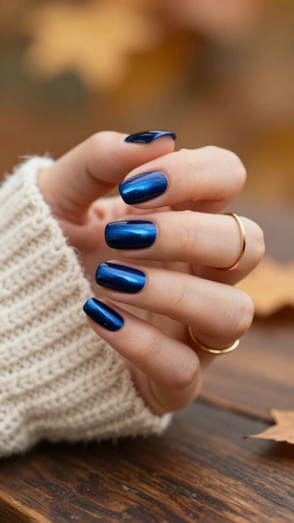 Deep Midnight Navy Velvet