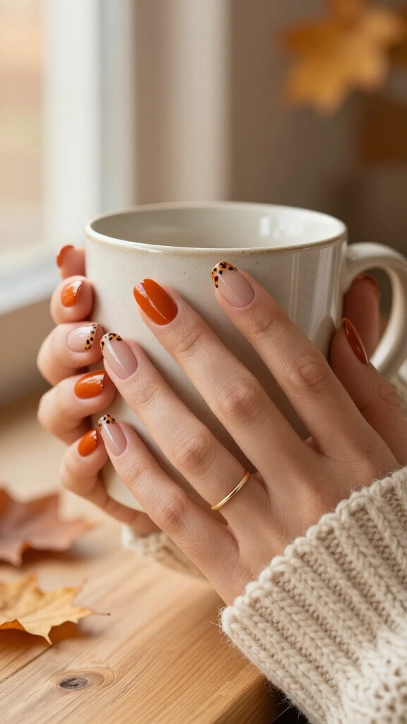 Burnt Orange Leopard French