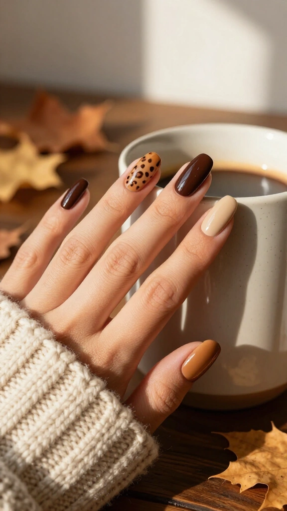 Coffee Ombré With Micro Spots