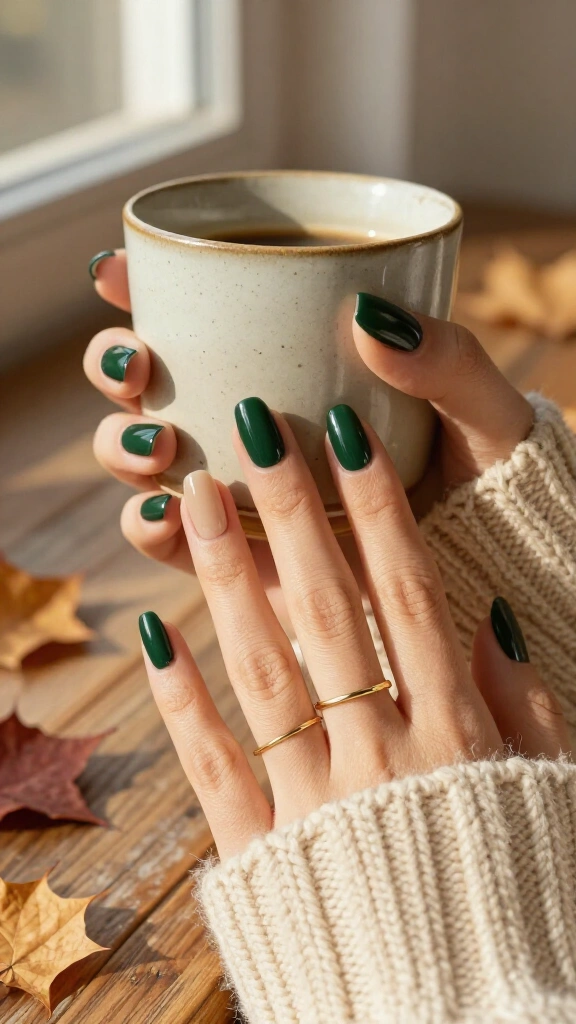 Forest Green Half-Moons