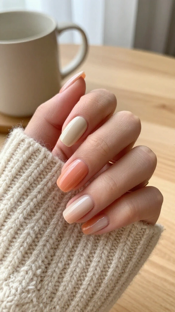 Toasted Almond "Clean Girl" Nails