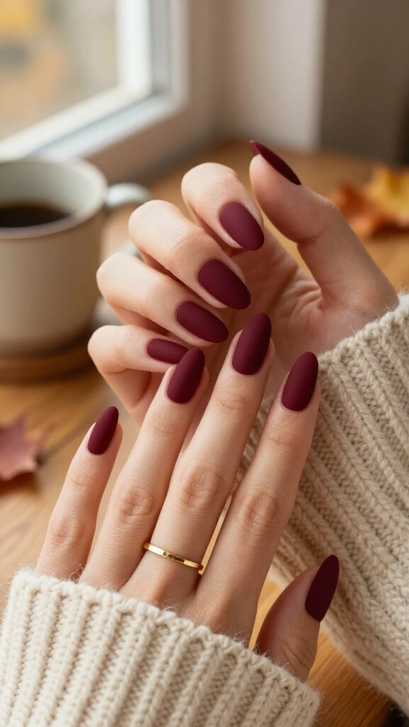 Matte Cranberry Burgundy