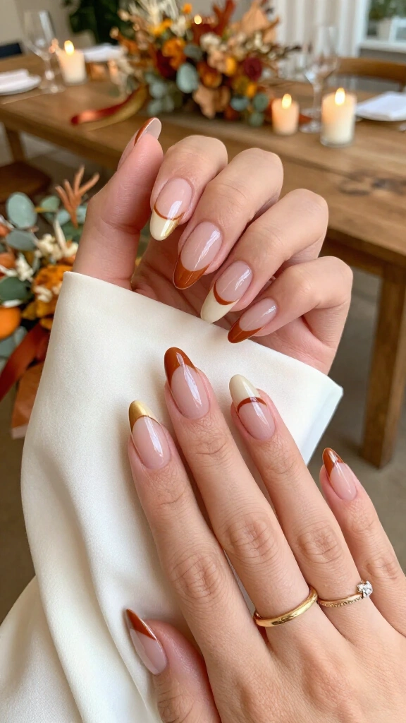 Burnt Sienna Negative Space Accents