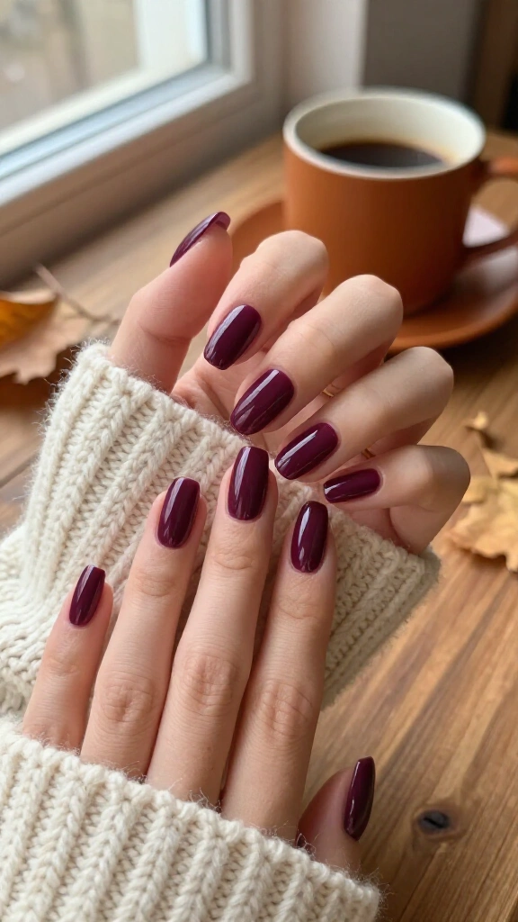Moody Plum Solid with Gloss Topcoat