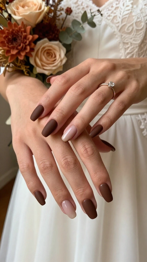 Matte Espresso with Glossy French Smiles