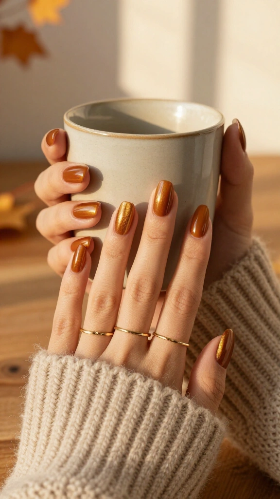 Velvet caramel cat-eye