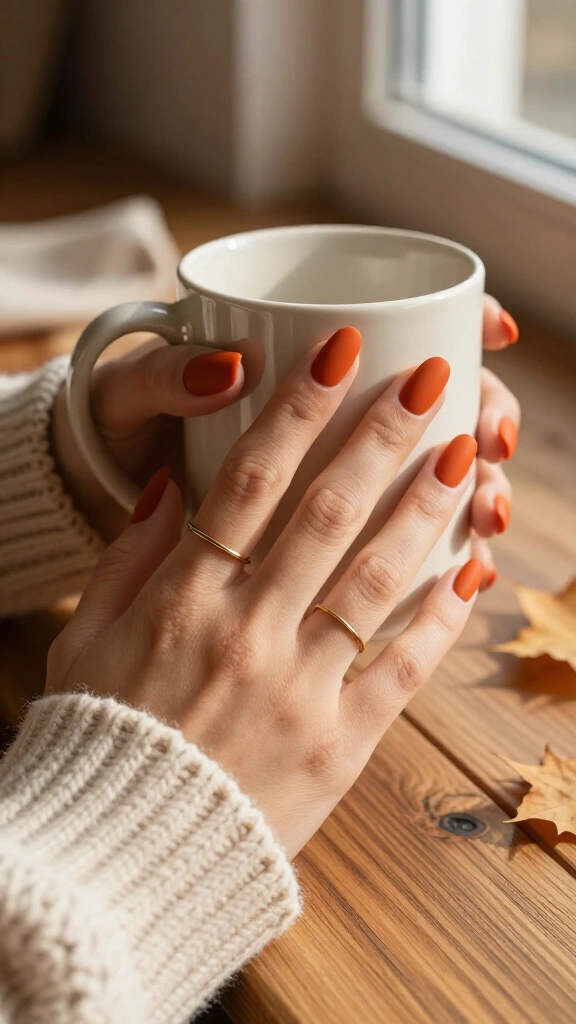 Matte terracotta clay