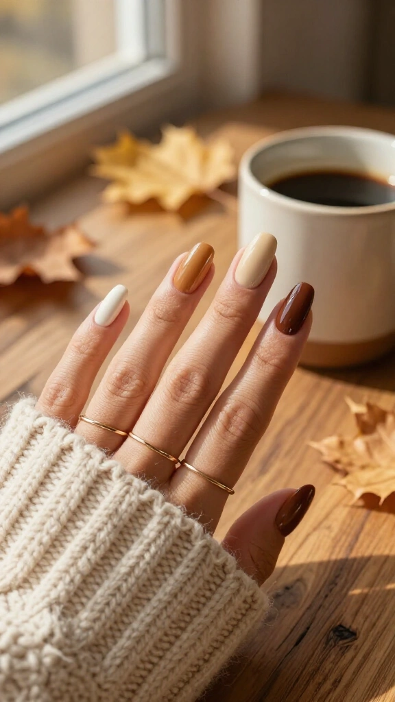 Warm pecan gradient skittle