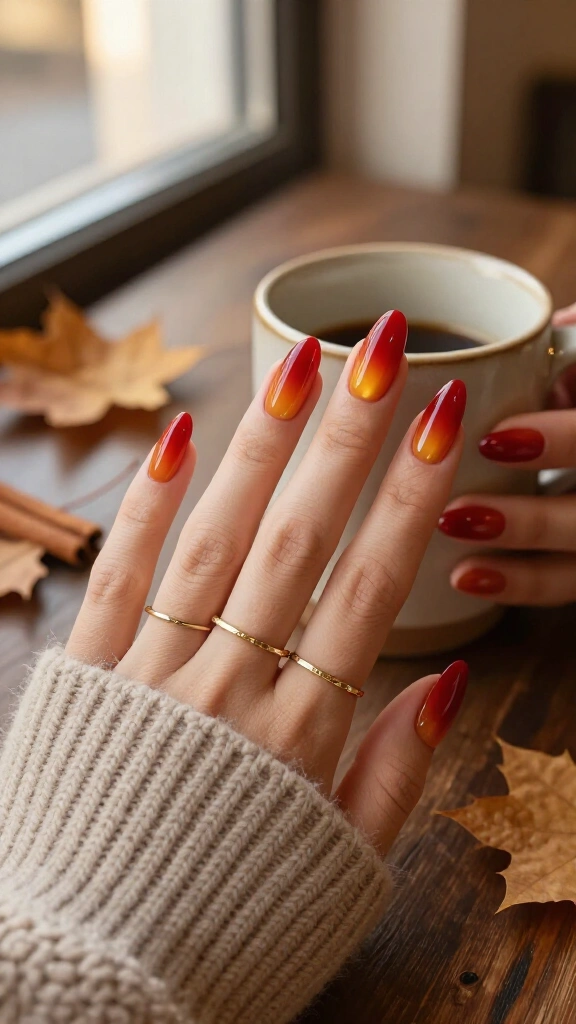 Burnished Caramel Apple Ombré