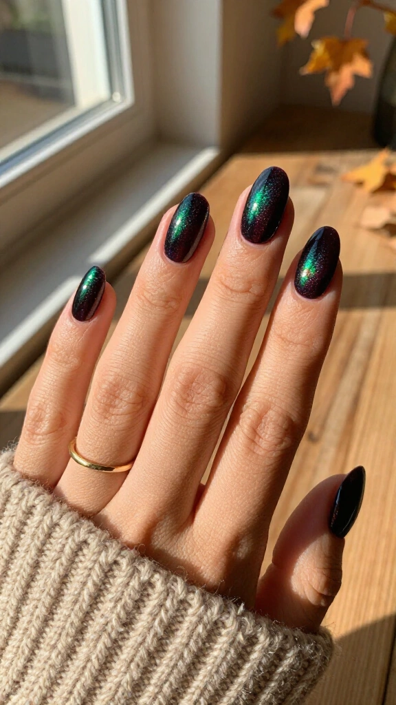 Blackberry Wine with Opal Shimmer Dust