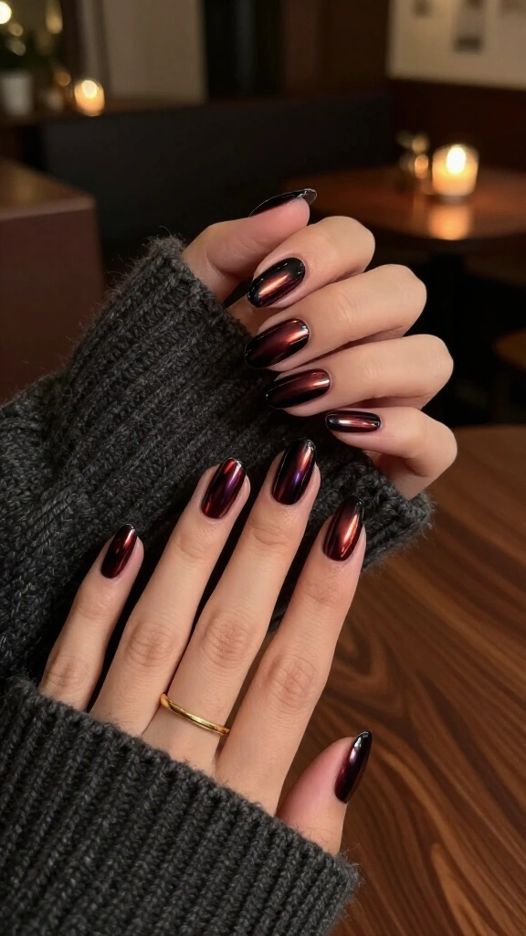 Moody Burgundy Chrome Glaze