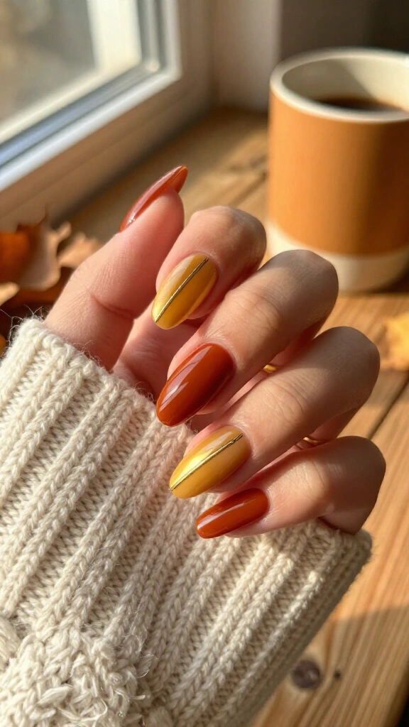 Rust & Honey Geometric Halves