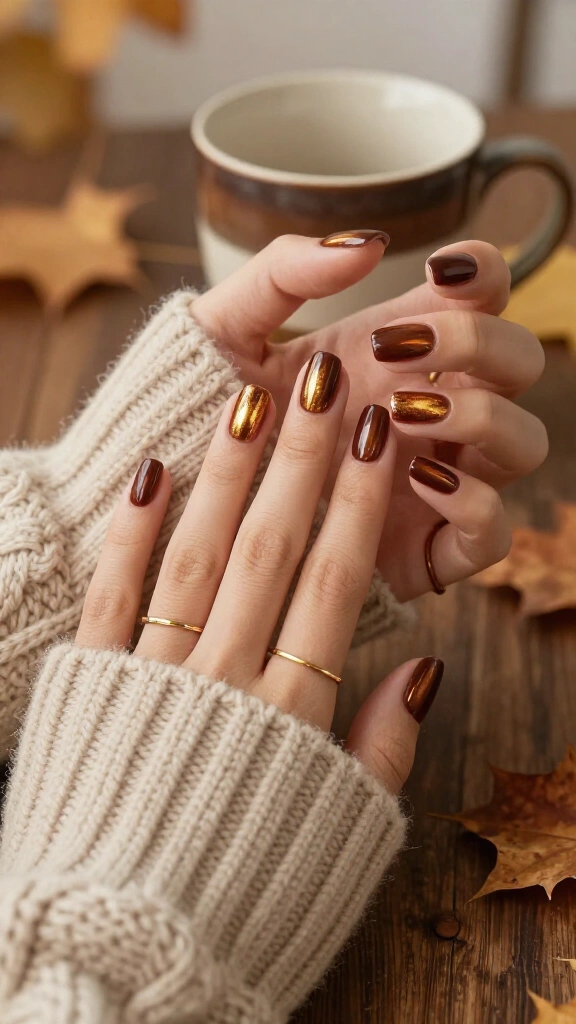 Rich Chocolate Glaze with Golden Undertones