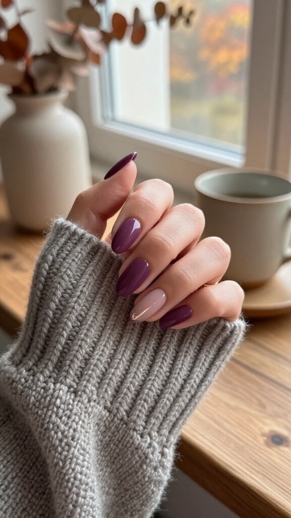 Burnt Fig Matte with Glossy Tips