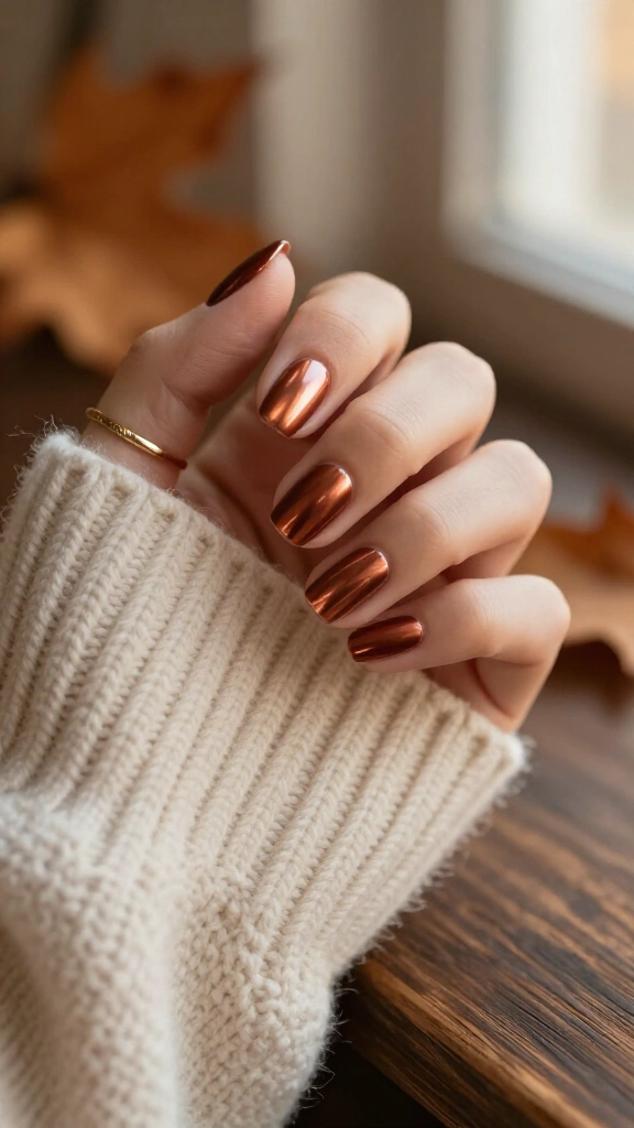 Burnished Copper Chrome Finish