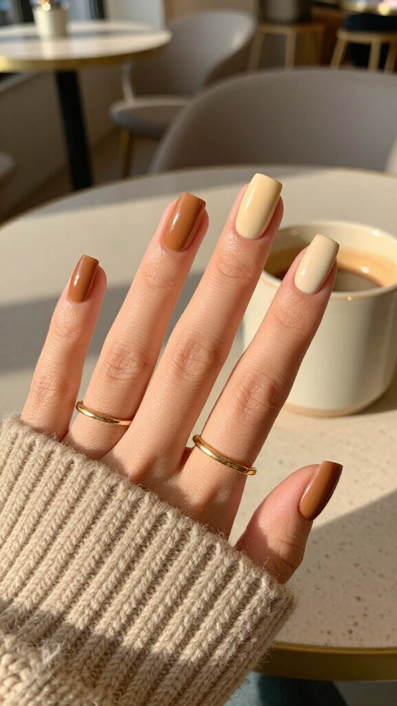 Creamy Toffee Latte Vertical Ombré
