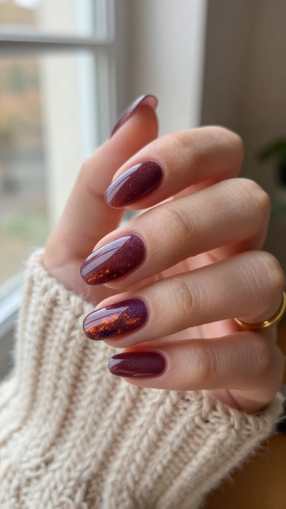 Metallic Plum Shimmer