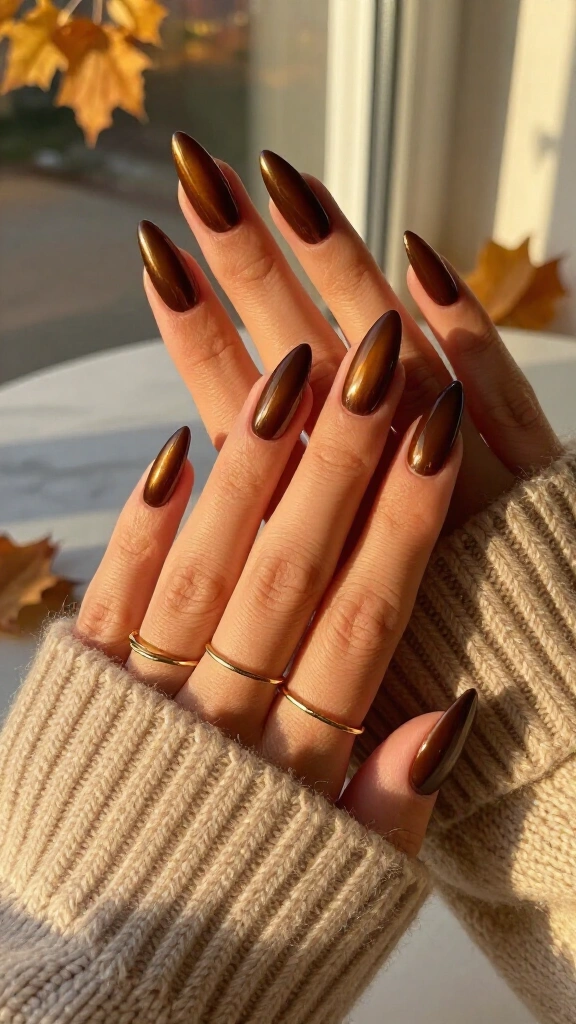 Rich Espresso Chrome Stilettos