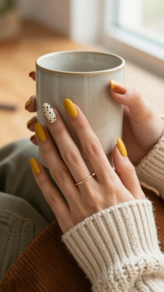 Muted Mustard & Terrazzo Flakes